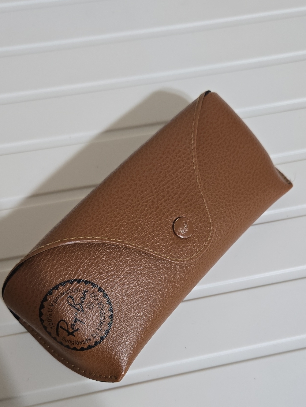 Ray-Ban Brown Leather Sunglasses Case